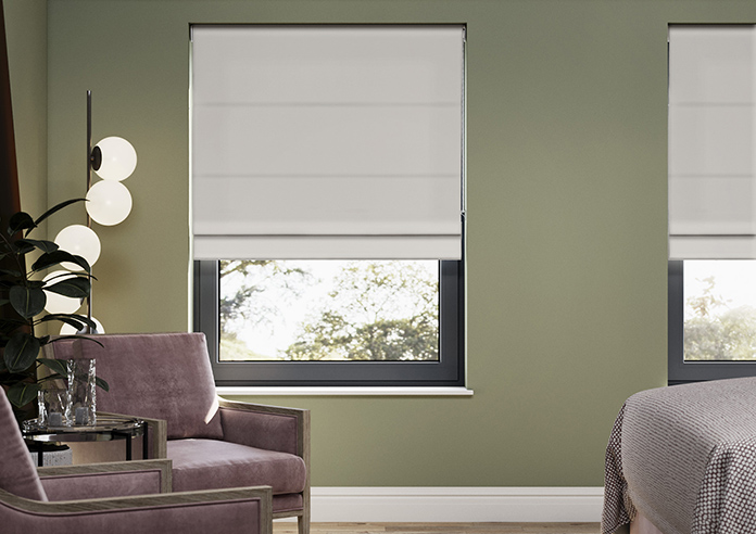 Medina, Silver - Twist&Fit Roman Blind - Image 3